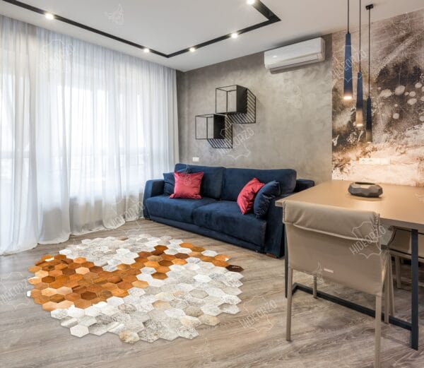 Area Rug - Handcrafted Cowhide Rug for Decor by Hideorzo