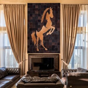 Handcrafted Cowhide Wall Decor by Hideorzo