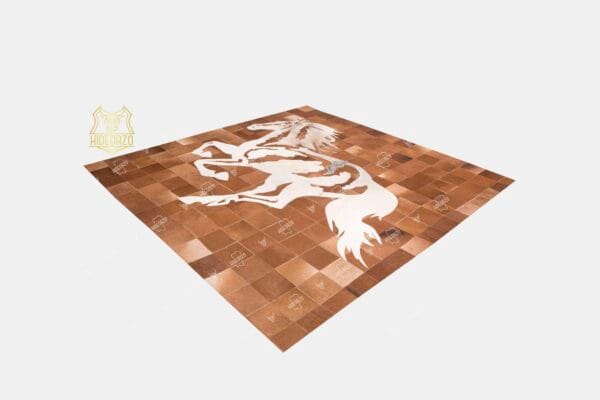 Handcrafted Cowhide Wall Hanging for Decor by Hideorozo