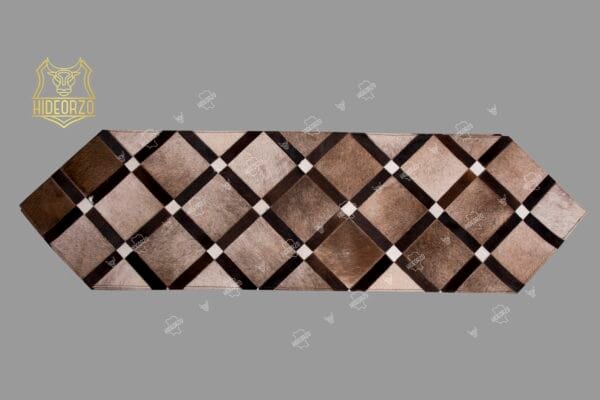 Handcrafted Cowhide Table Runner for Decor by Hideorzo