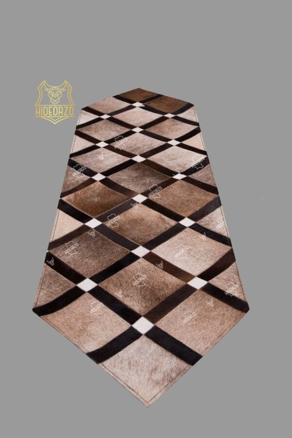 Handcrafted Cowhide Table Runner for Decor by Hideorzo