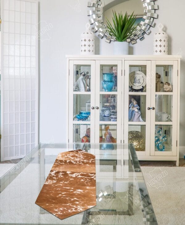 Handcrafted Cowhide Table Runner for Décor by Hideorzo