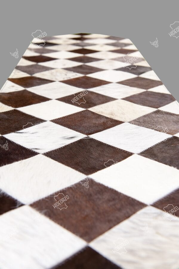 Handcrafted Cowhide Table Runner