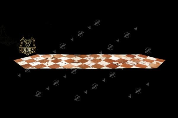 Handcrafted Cowhide Table Runner for Decor by Hideorzo