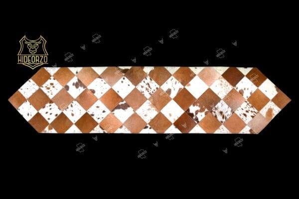 Handcrafted Cowhide Table Runner for Decor by Hideorzo
