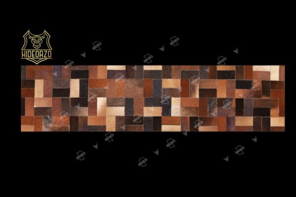 Handcrafted Cowhide Table Runner for Decor by Hideorzo