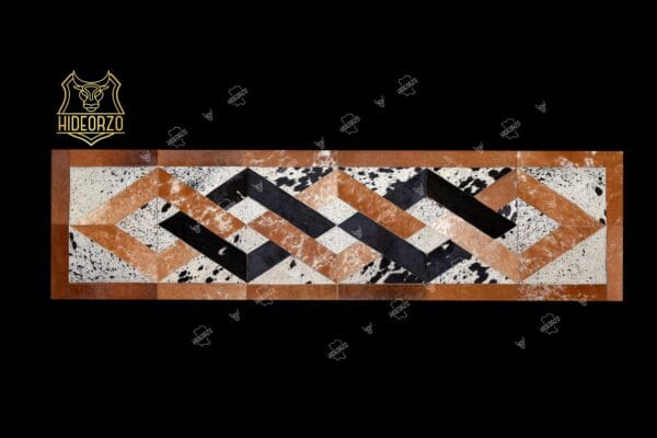 Handcrafted Cowhide Table Runner for Décor by Hideorzo