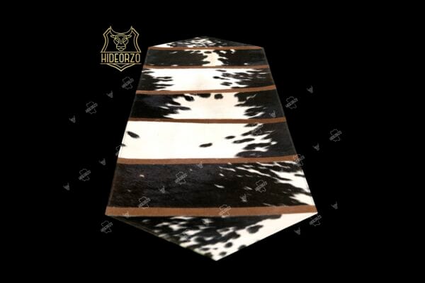 Handcrafted Cowhide Table Runner for Decor by Hideorzo