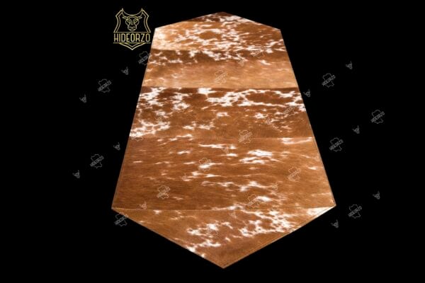 Handcrafted Cowhide Table Runner
