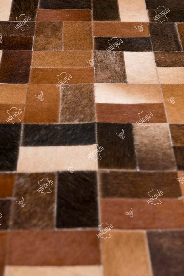 Handcrafted Cowhide Table Runner for Decor by HIdeorzo