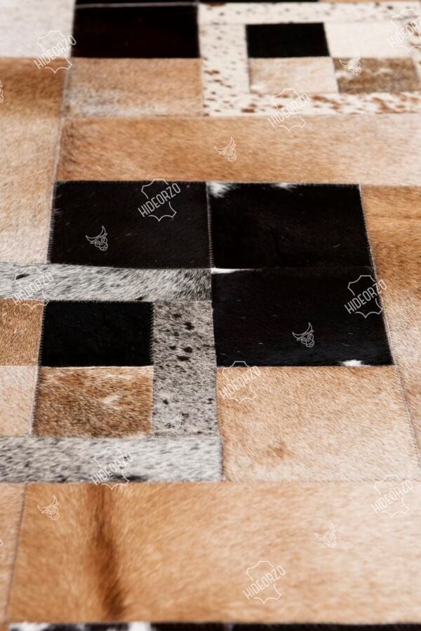 Handcrafted Cowhide Table Runner for Decor by Hideorzo