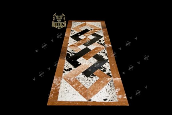 Handcrafted Cowhide Table Runner
