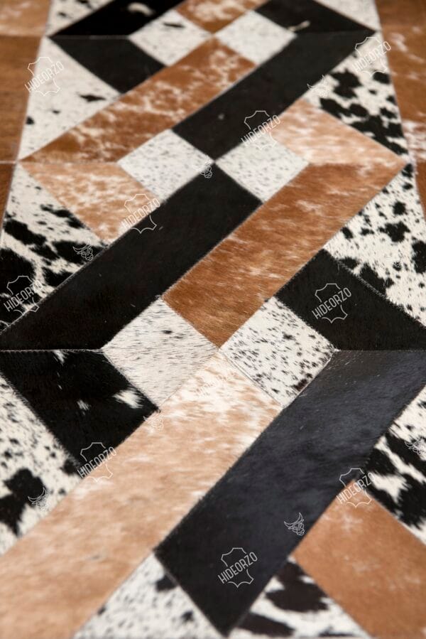 Handcrafted Cowhide Table Runner for Decor by Hideorzo