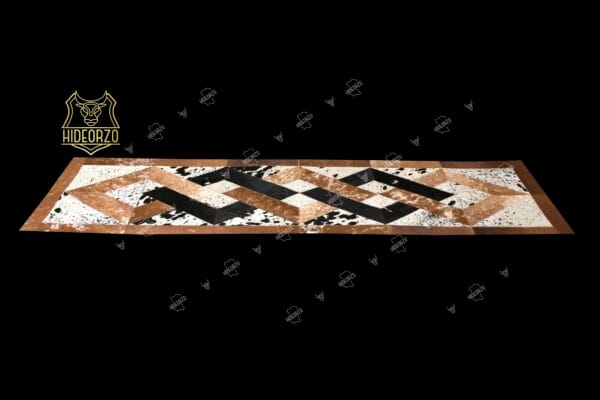Handcrafted Cowhide Table Runner for Decor by Hideorzo