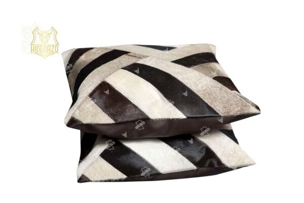 Handcrafted Cowhide Cushion for décor by Hideorzo